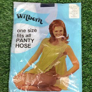 Vintage Wilborn Seamless Stretch PantyHose Navy